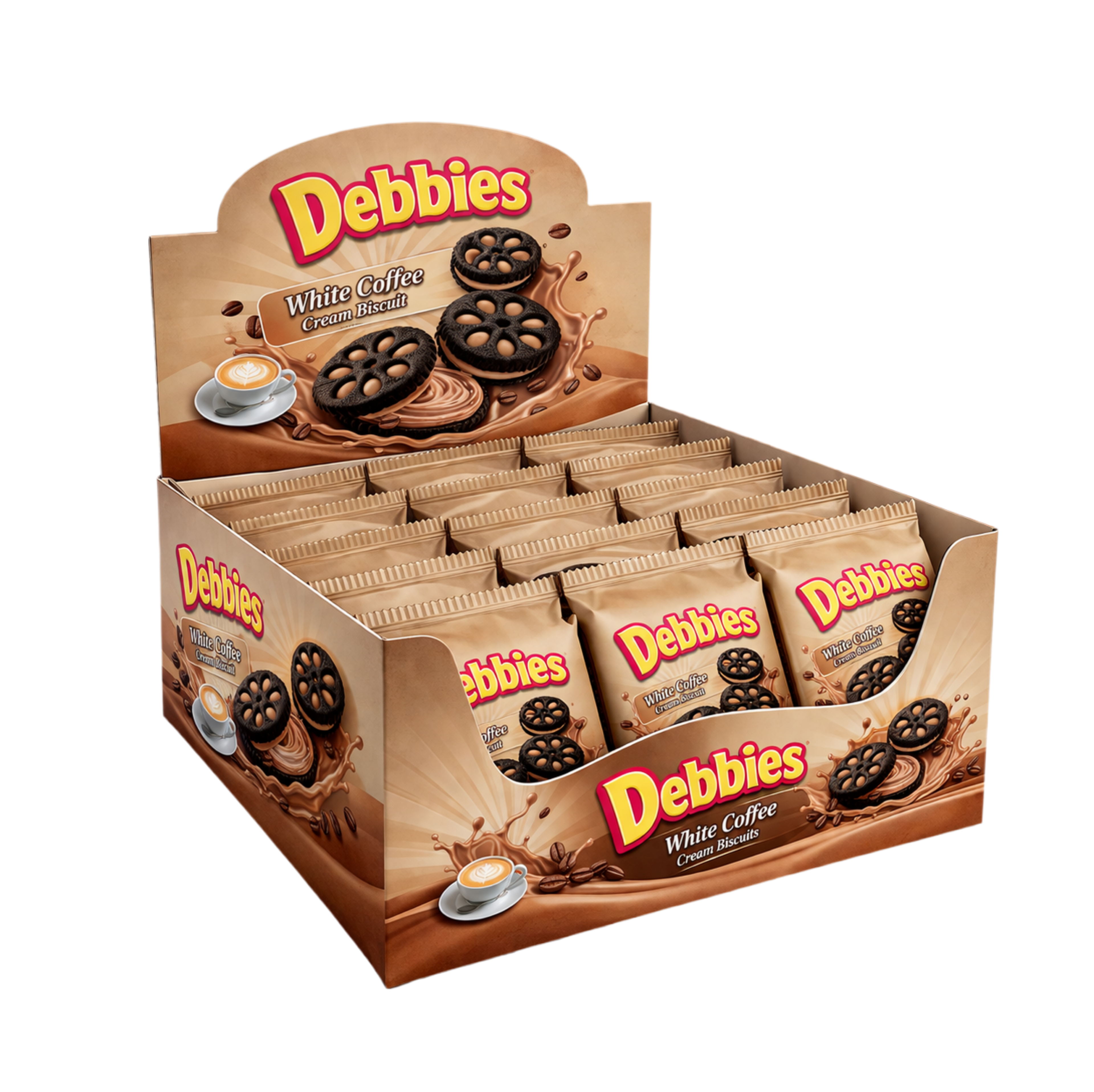 Debbies White Coffee Cream Biscuits