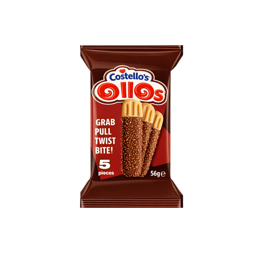Costello's Ollos Chocolate Biscuit Sticks – 56g 20's