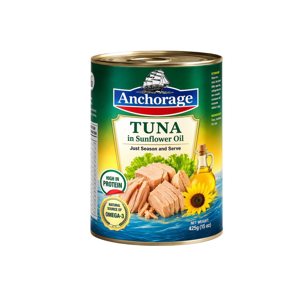 Anchorage Tuna in Sunflower Oil 425g x 12