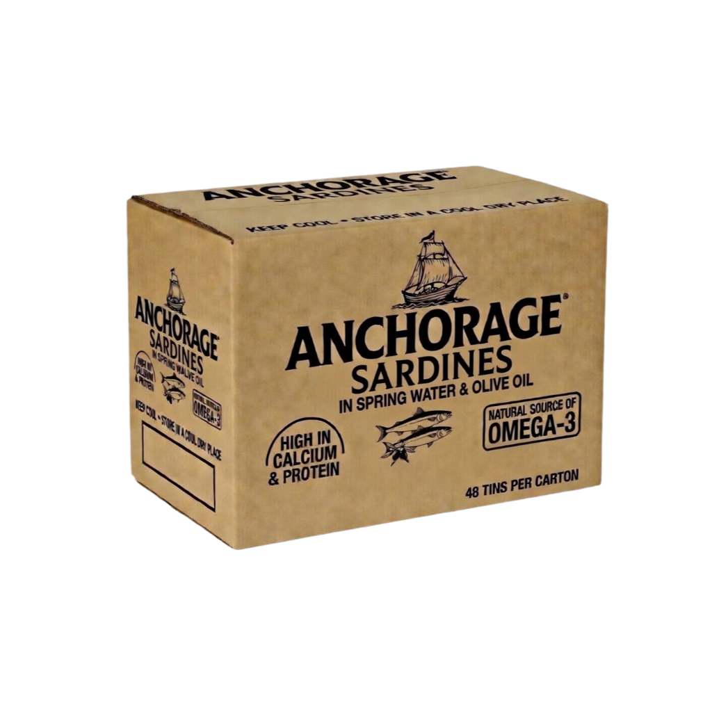 Anchorage Sardines in Spring Water & Olive Oil 125g x 48