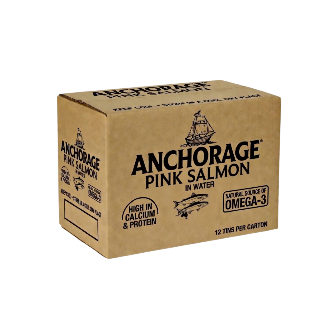 Anchorage Atlantic Pink Salmon in Water 425g x 12