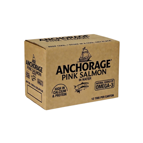 Anchorage Atlantic Pink Salmon in Water 425g x 12
