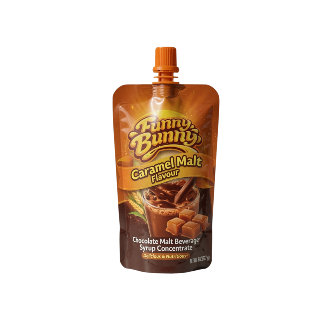 Funny Bunny Caramel Malt Flavor Syrup Concentrate